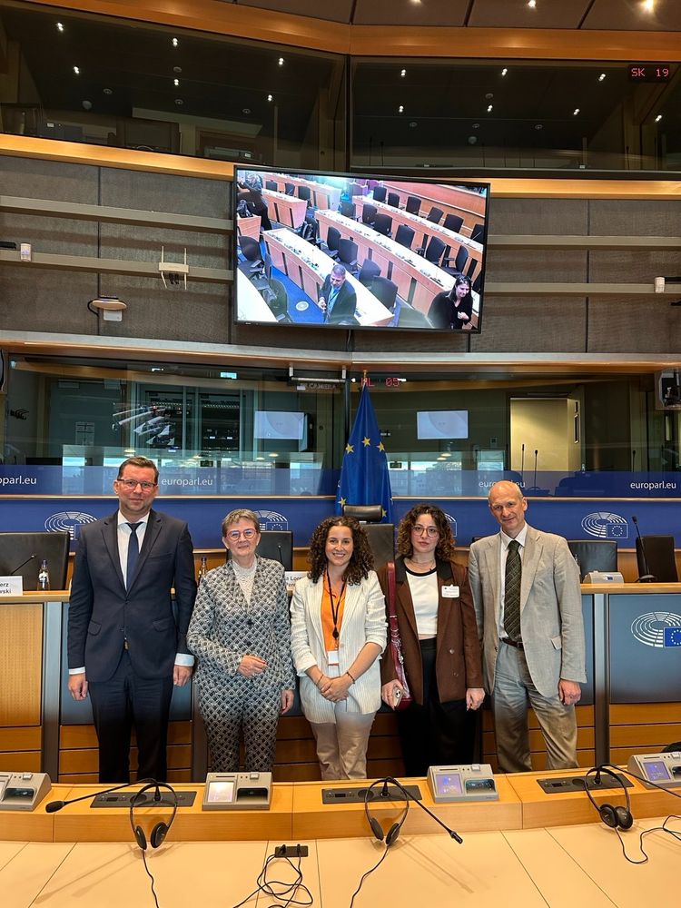 Group picture of panellists in the European Parliament