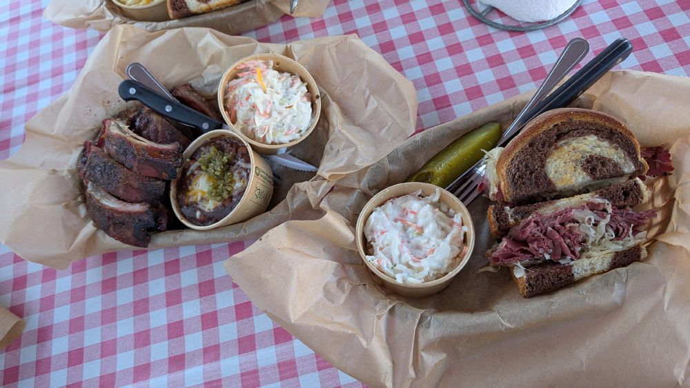 Reuben Sandwich @ Boogies BBQ