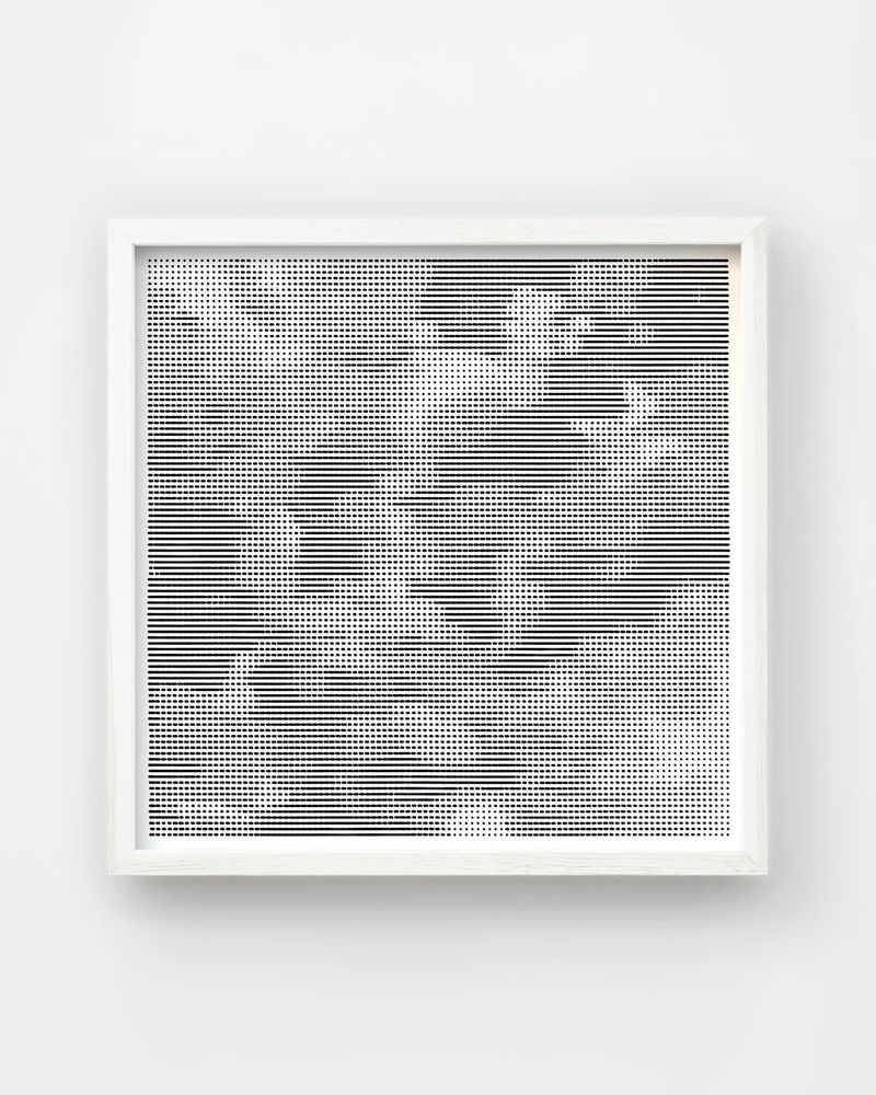 A slow, meditative sky encoded in rhythm.
Darker areas = longer dashes, lighter ones = shorter or none