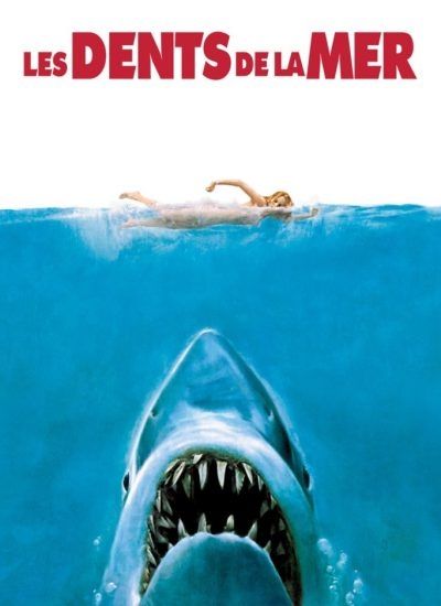 Affiche du film Les dents de la mer de Steven Spielberg 