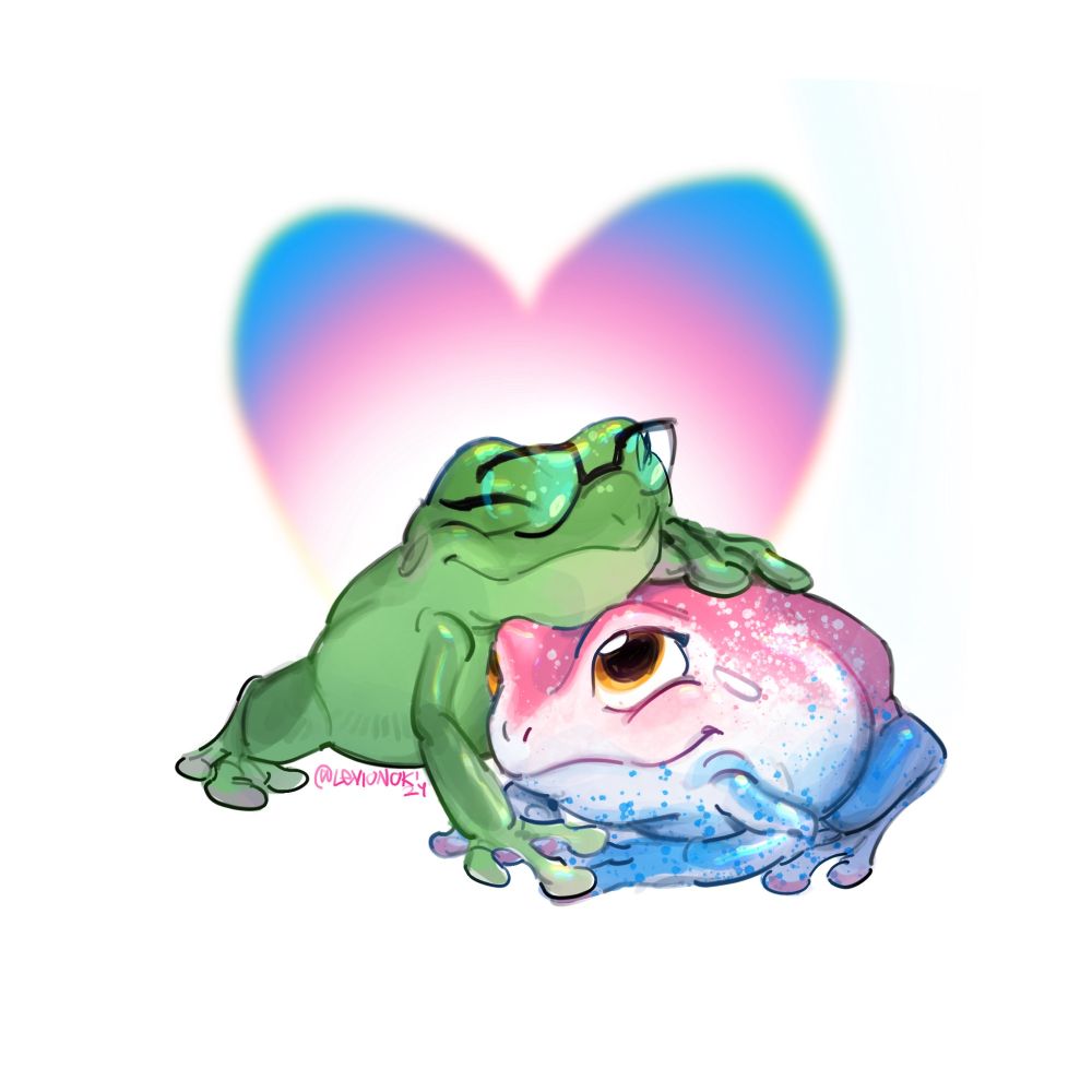 painting of a tree frogs