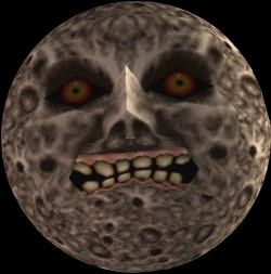 An image of the moon from Majora's Mask.