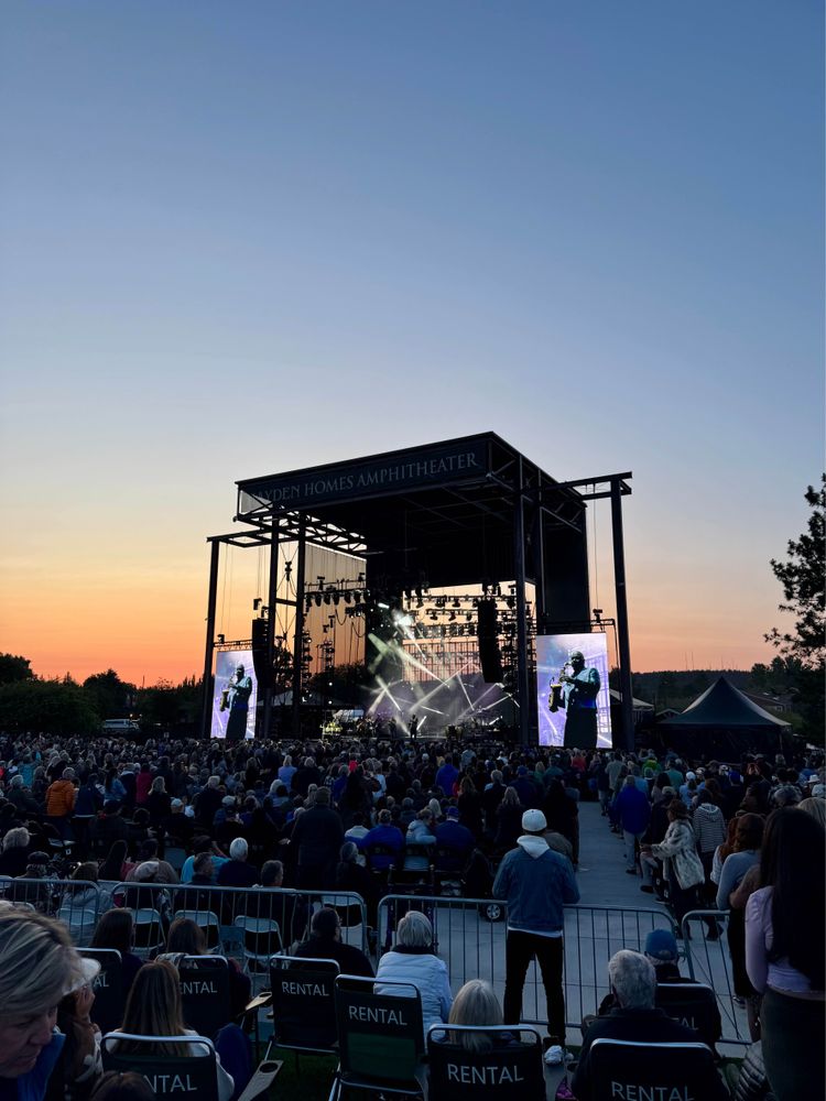 Earth Wind & Fire performing at Hayden Homes Amphitheater in Bend, OR.