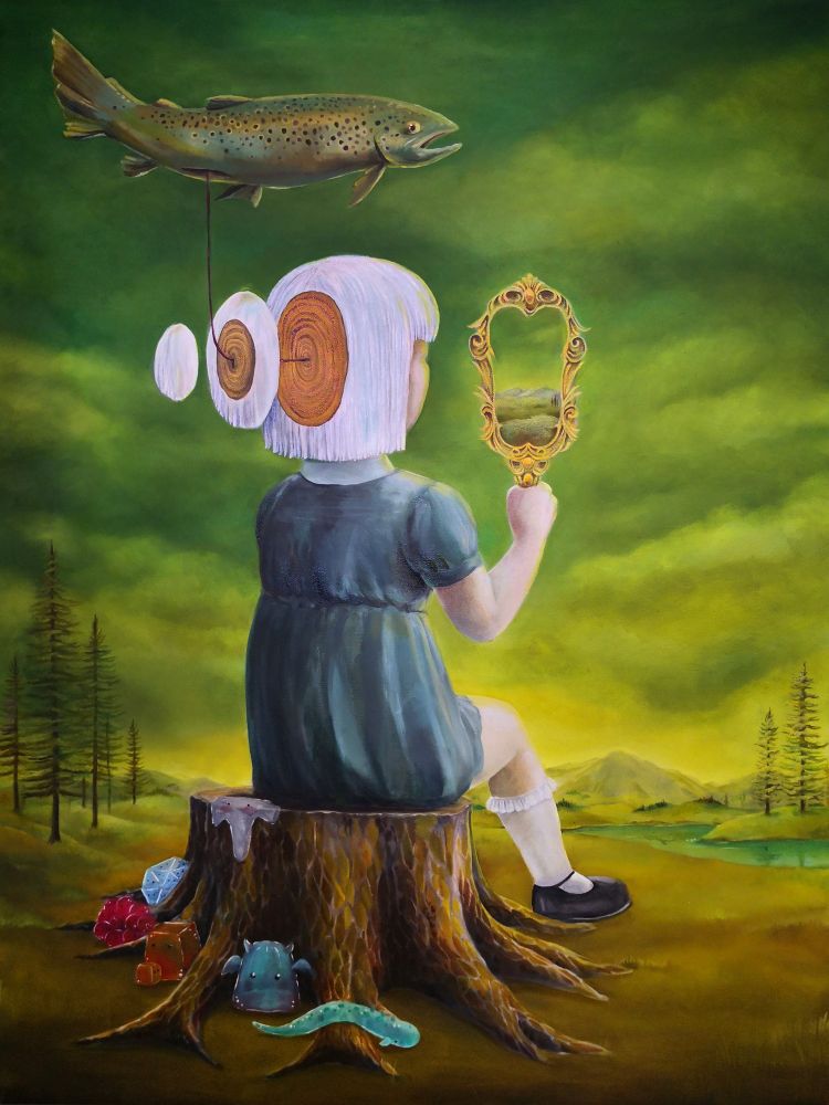 Growth/where is my mind? By Eric MacLachlan 

Looking back on my childhood, it seemed like I spent a lot of time inside my head. 

#oilpainting #painting #art #artist #surrealism #supportartists #originalart