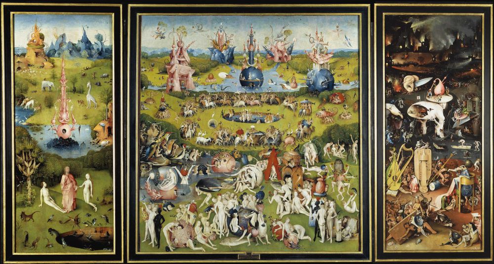 Le jardin des délices 
Jérôme Bosch vers 1505