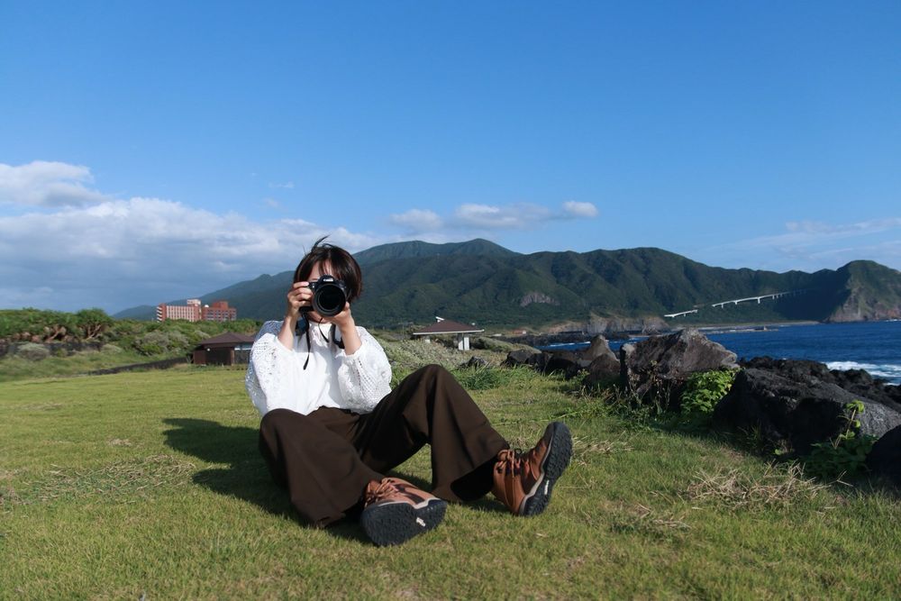 2年前、八丈島で撮ってもらった写真