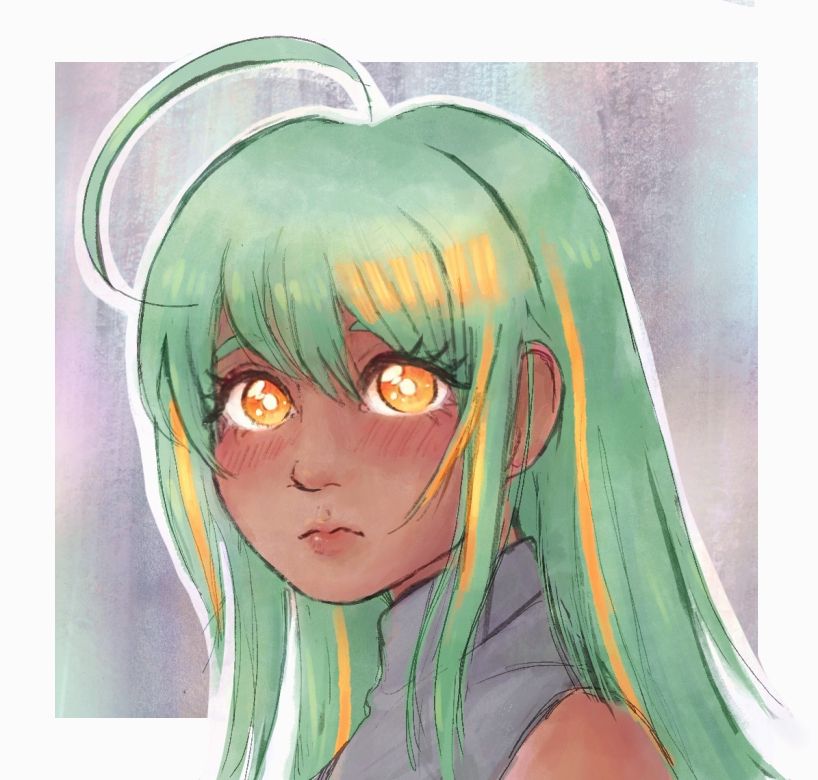 A bust-up portrait of Serra from Nth Circle's visual novel 'of the Devil' 
