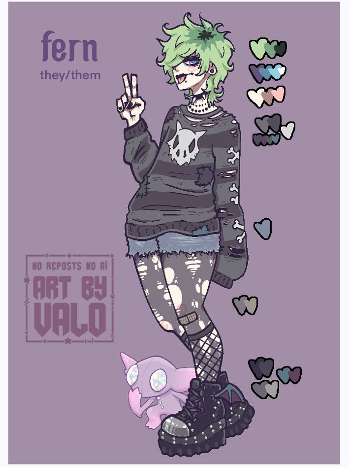 art of a pokémon trainer character named fern and their sableye 