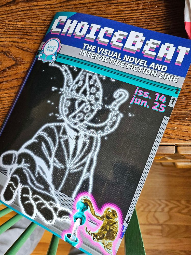 Printed issue of ChoiceBeat sitting on a desk.