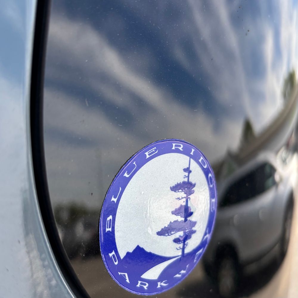 Blue Ridge Parkway decal on Two Ducks, my humble Jeep Renegade. 