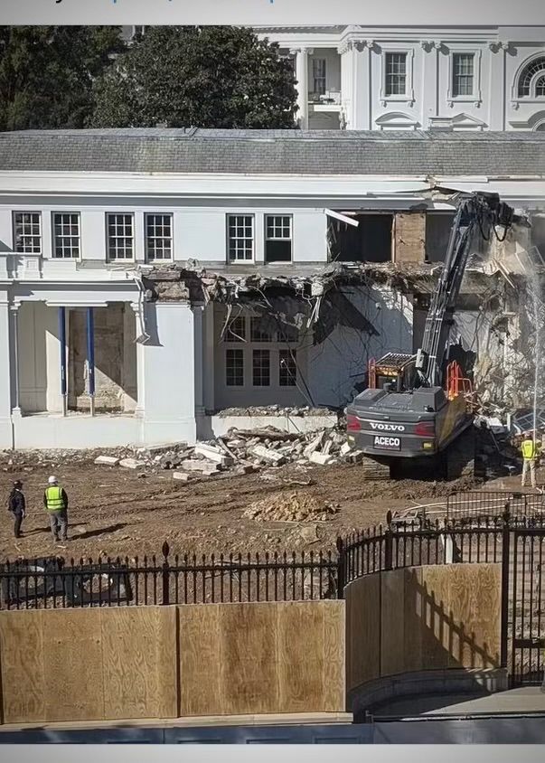 White House East Wing demolition