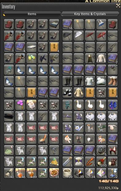 a bag filled with gifts