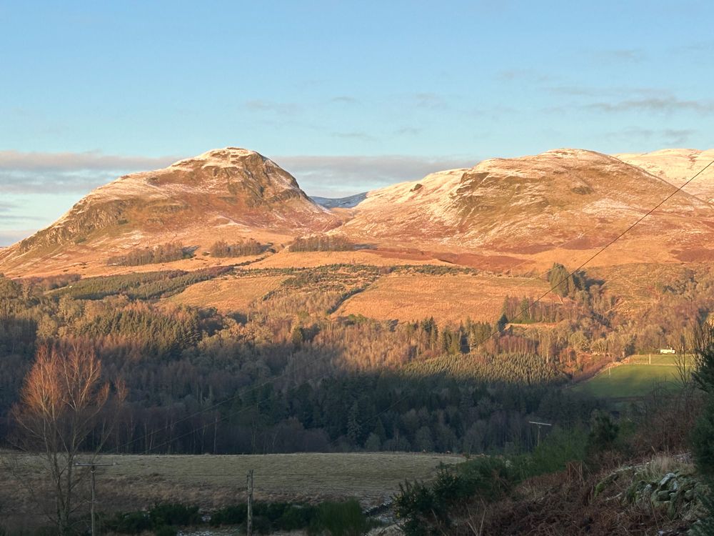 Photo of the Strathblane Hills from the West Highland Way