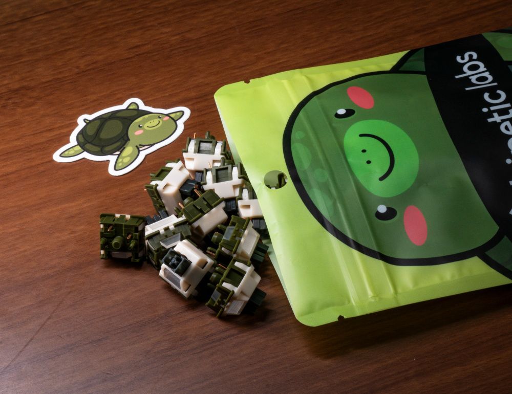 Turtle silent tactile switches exclusive packaging