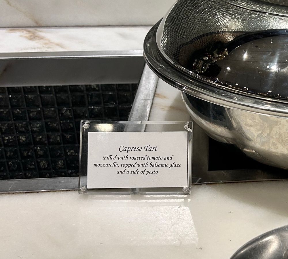 A food item called “Caprese Tart”