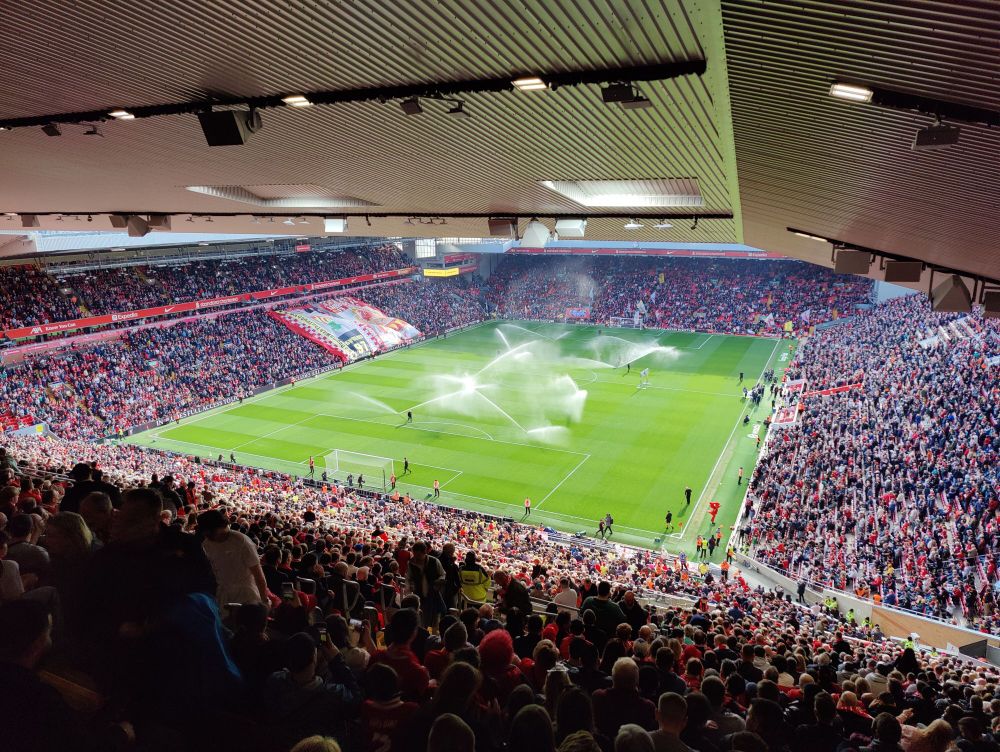 Inside anfield stadium