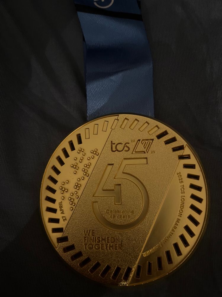 London Marathon 2025 medal
