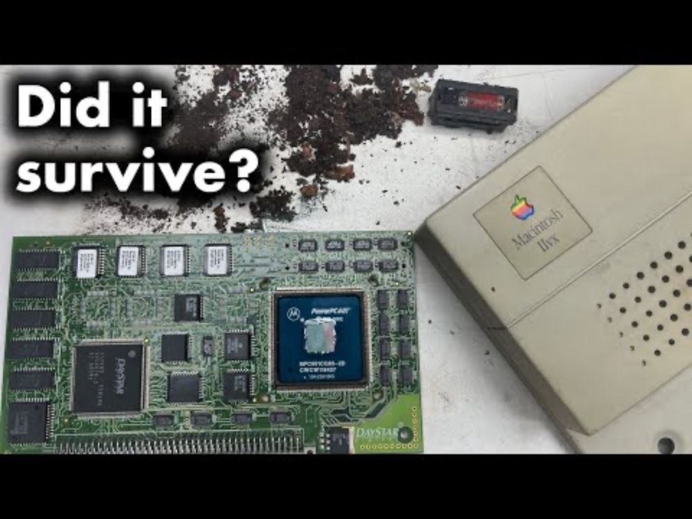 Can we get this battery bombed Macintosh IIvx with ultra rare Daystar PowerPC upgrade card working?