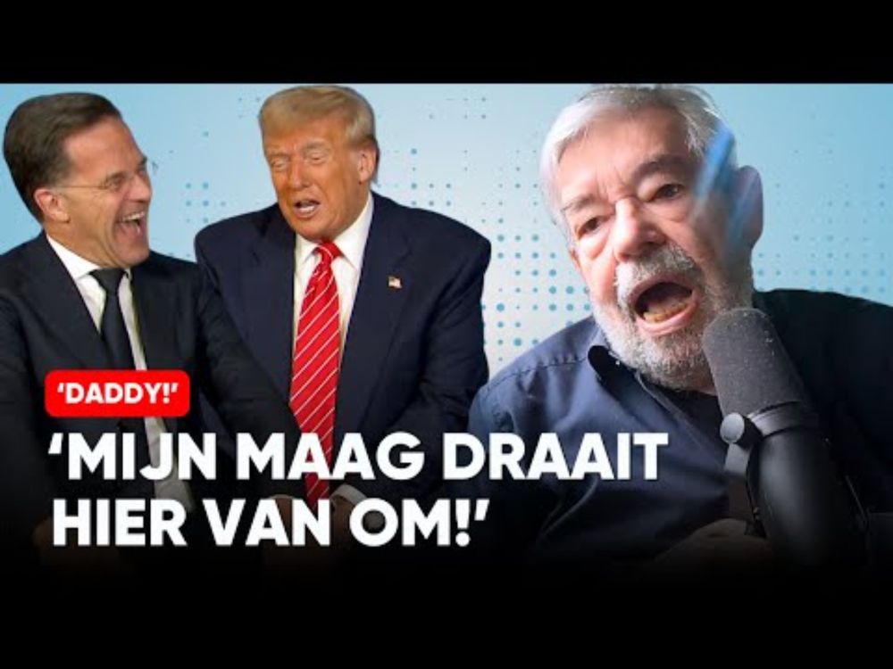 Van Rossem walgt van geslijm Rutte bij 'Daddy' Trump