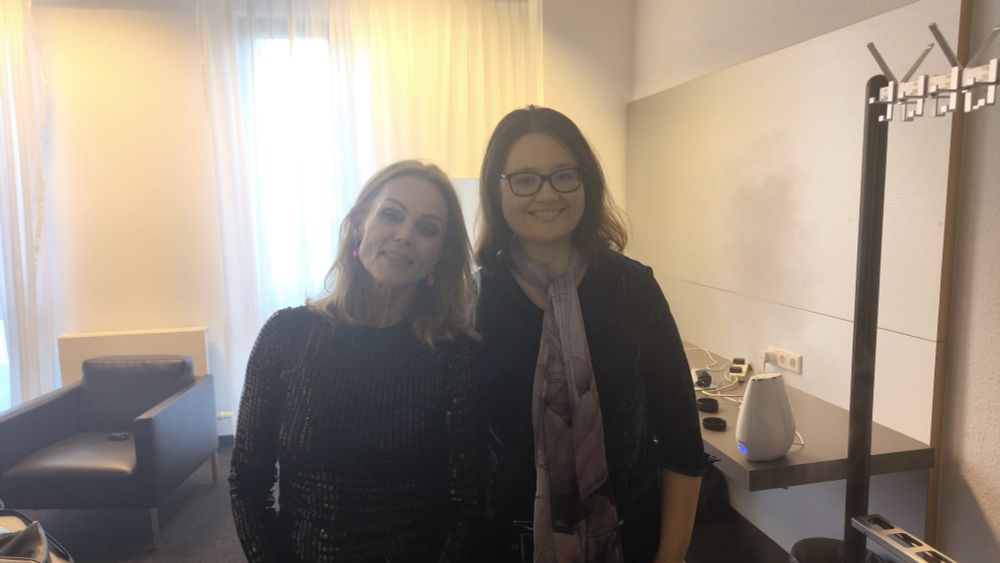 Me meeting the singer, Belinda Carlisle backstage at one of her concerts in August this year. 