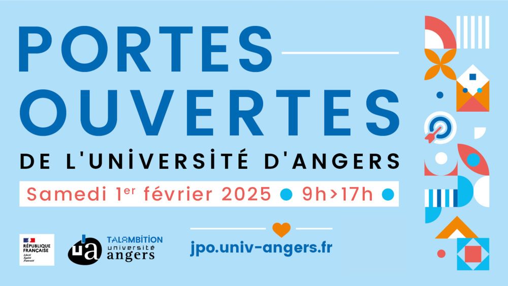 Visuel des portes ouverte de l'UA avec les informations suivantes : samedi 1er février 2025 de 9h à 17h