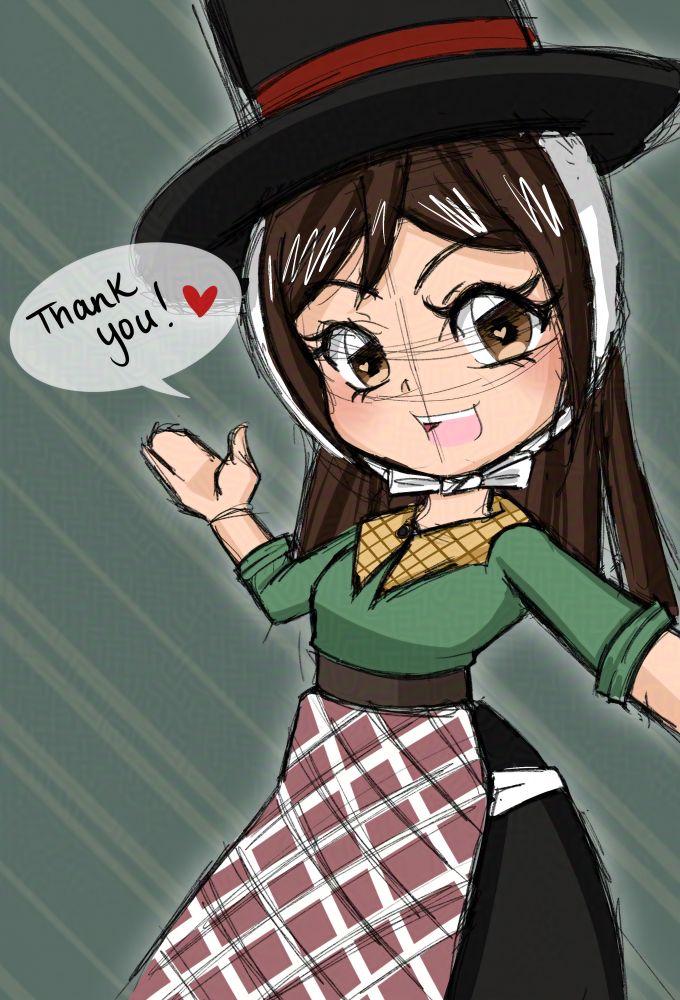 My Welsh OC saying thank you!