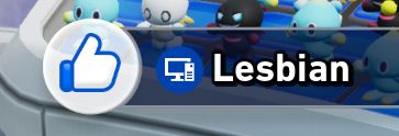 Image of someone named "Lesbian" liking my profile in Sonic Racing Crossworlds