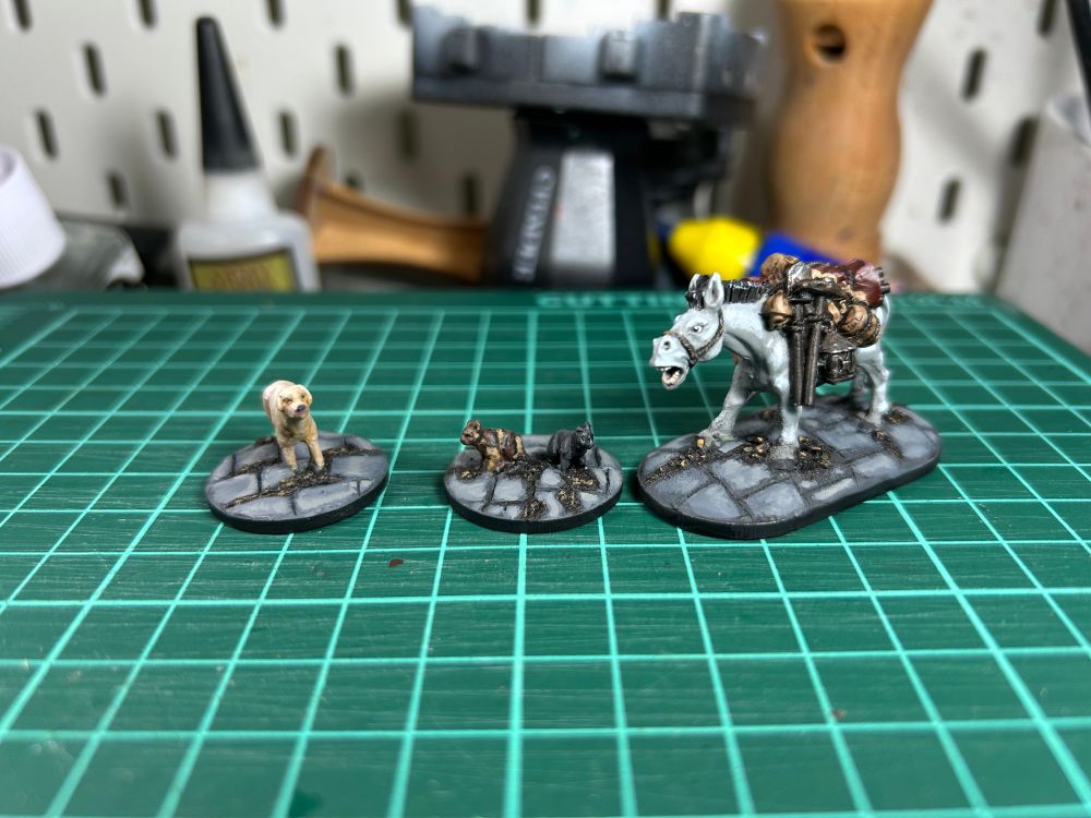 Pendraken animals, mule from Ral Partha