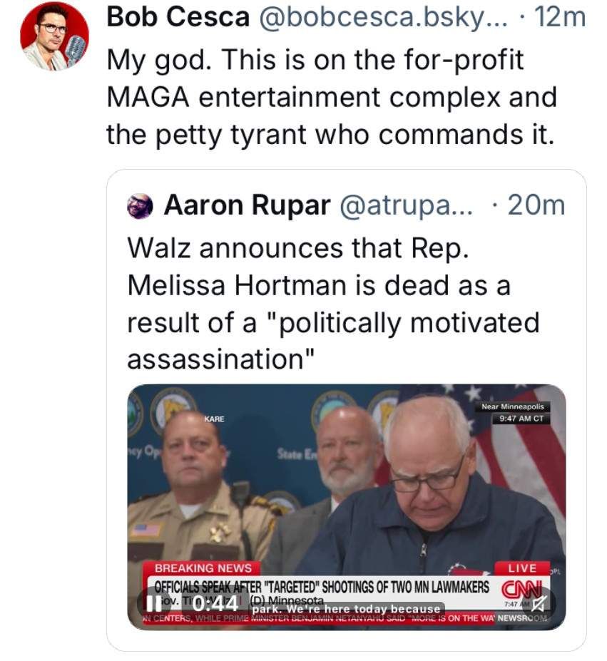 #politics #assissination #trump #maga #targeted #political #alt #fascism #melissahortman #manafesto #TimWaltz