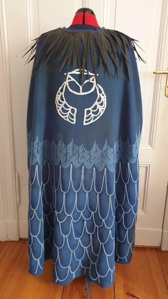 Back view of the cape