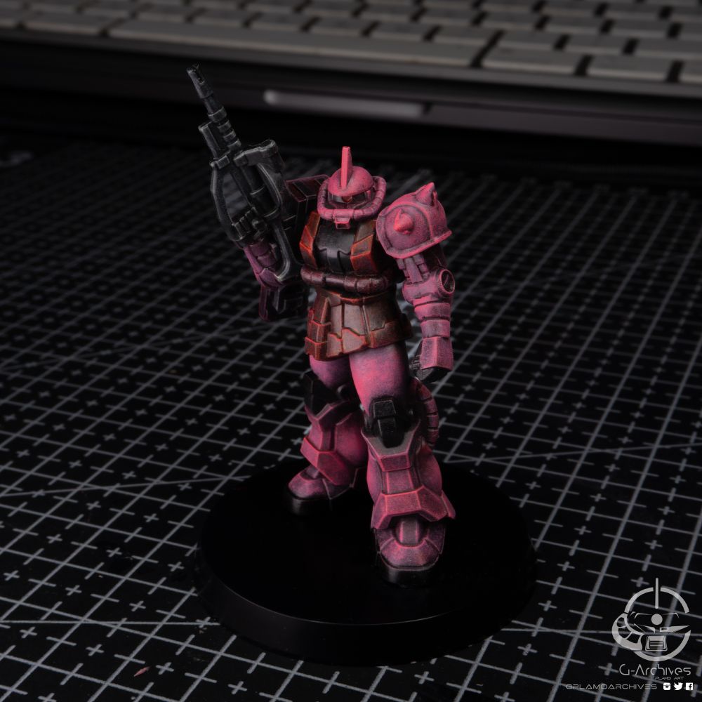 Gundam Assemble - Char Zaku II

Pretty happy with the result on this attempt!