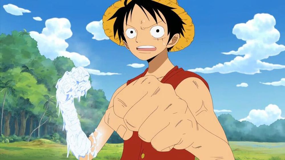 One Piece  7x228 "Duel Between Rubber and Ice! Luffy vs. Aokiji!"