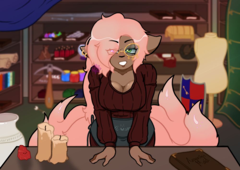 Kitsune shopkeeper 