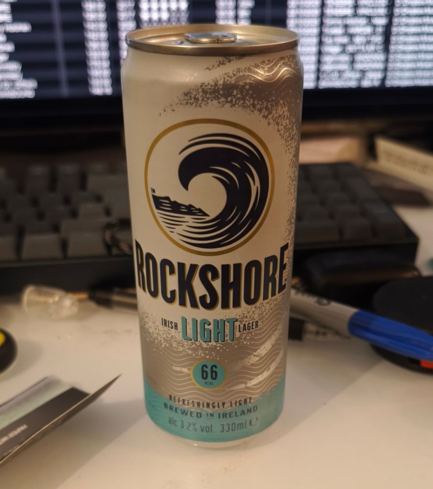 Rockshore Irish light lager 66kcal