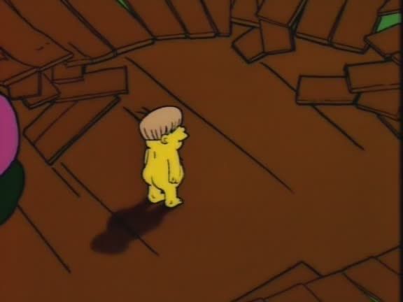 Martin nude alone in the broken pool 