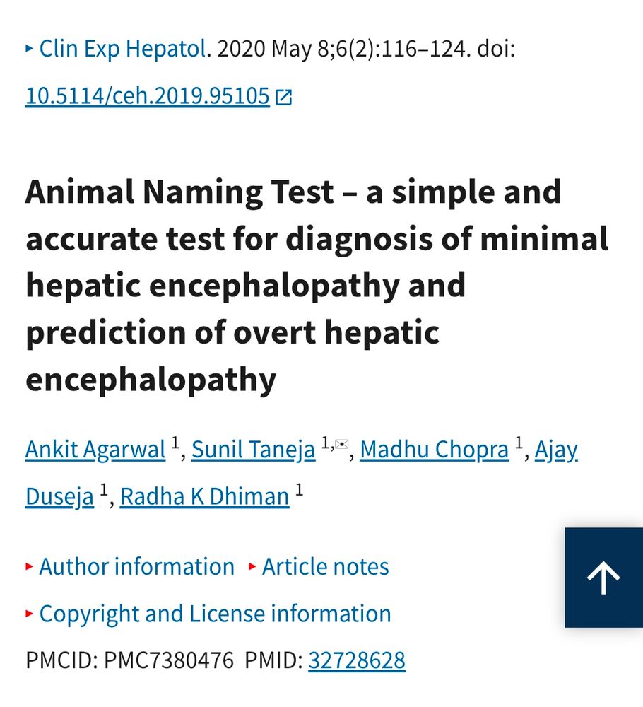 Animal Naming Test – a simple and accurate test for diagnosis of minimal hepatic encephalopathy and prediction of overt hepatic encephalopathy