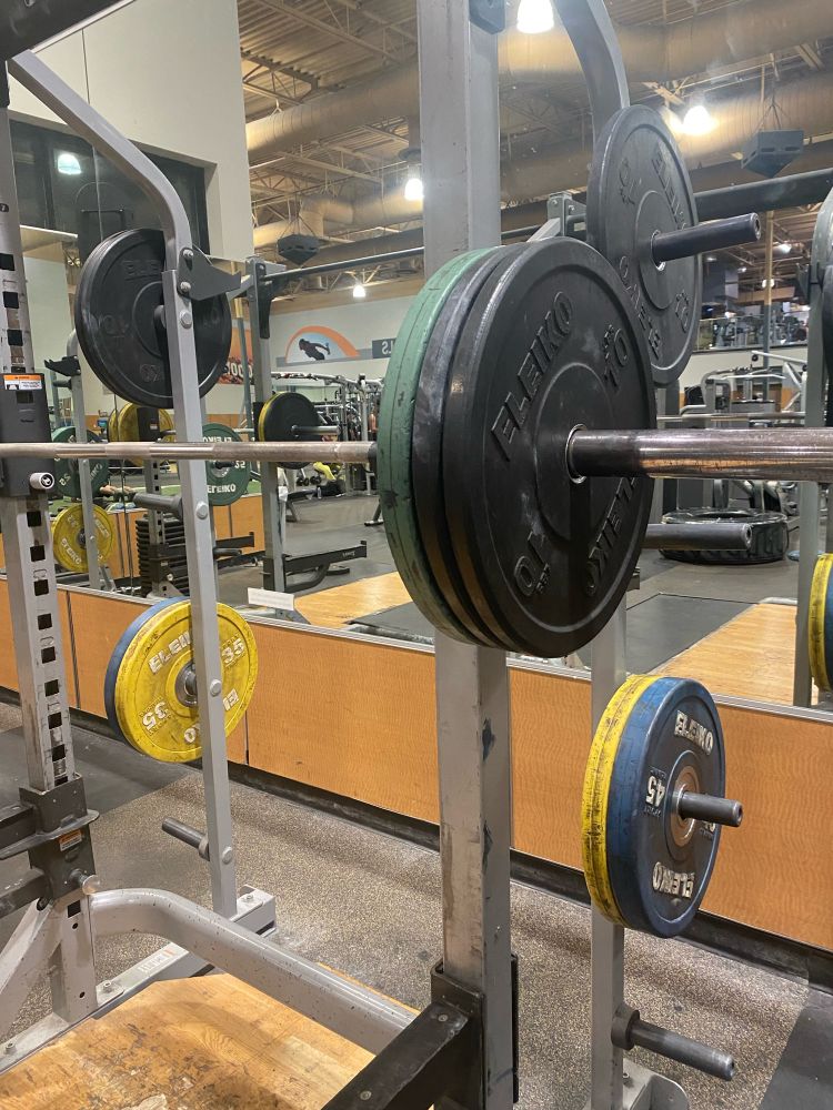 Squat rack with 135lbs. 