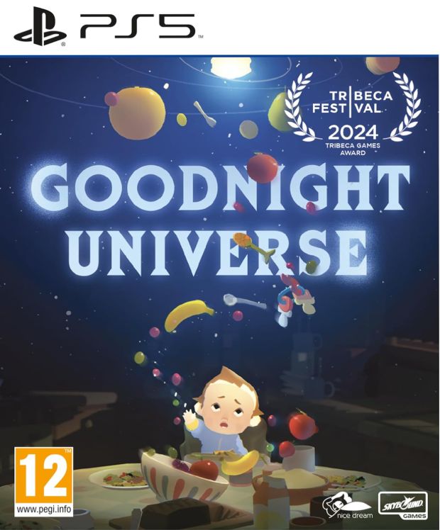 Cover art for packaged PS5 version of Goodnight Universe