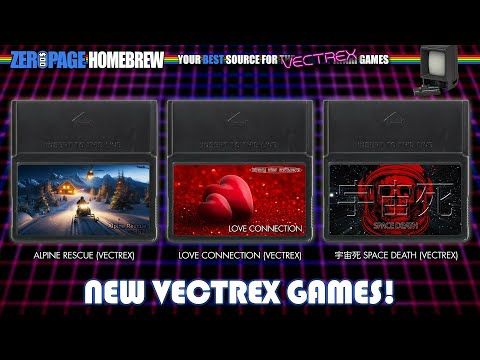 VECTREX SPECIAL! Alpine Rescue, Love Connection, 宇宙死 aka Space Death