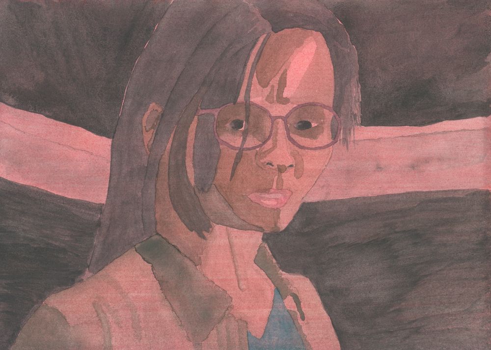 Anita Planert from Silent Hill: The Short Message, rendered okay-ish in gouache (I used it like watercolor).