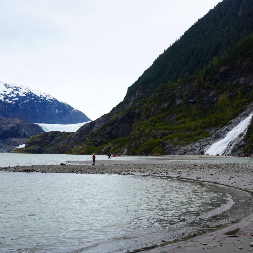 Mendenhall Glacier in Juneau Alaska