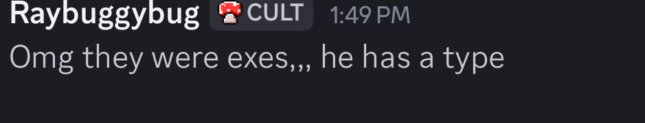 Omg they were exes,,, he has a type