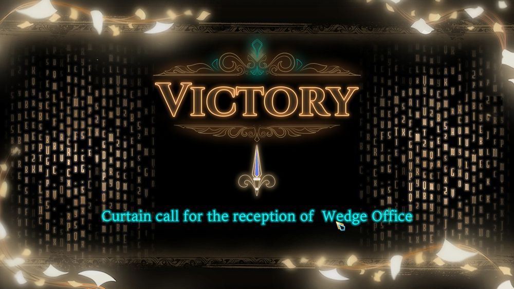 Library of Ruina Victory screen for the reception of Wedge Office