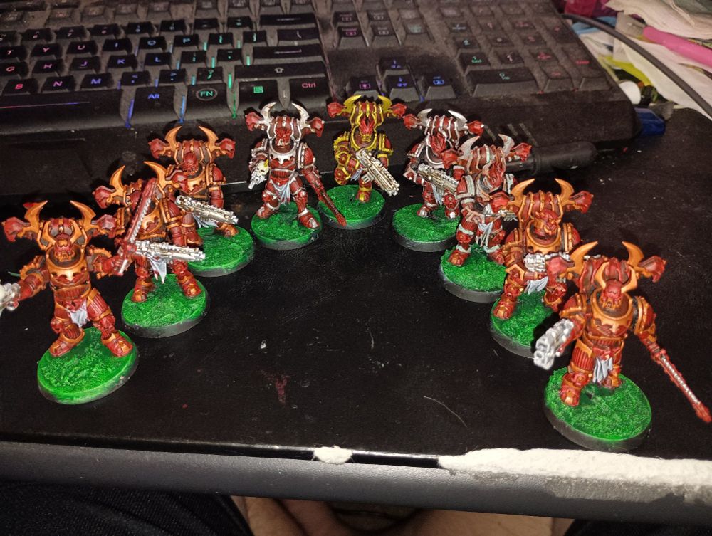 A flock of Corn™ marines migrating across my desk.