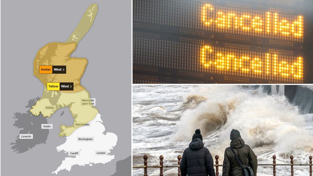 Storm Floris is nearing the UK - with train companies in the hardest-hit areas urging passengers not to travel today.
