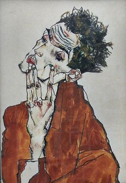 Painting by Egon Schiele