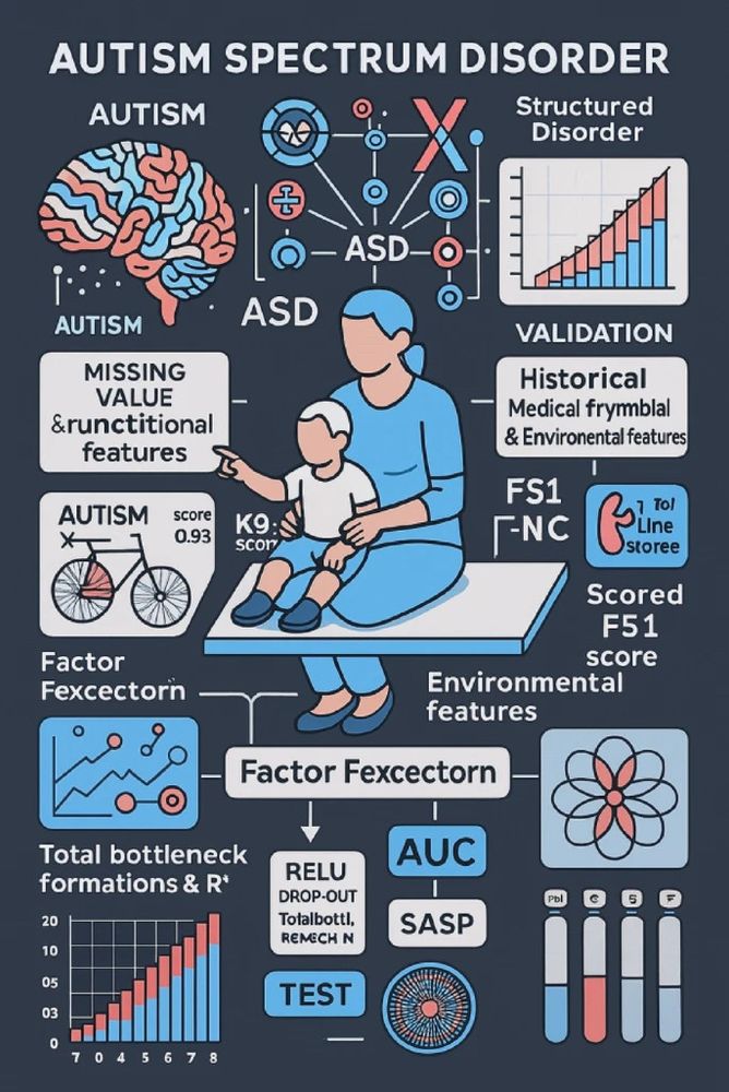AI slop “into graphic” about autism spectrum disorder. It shows a stylized brain, mother and child as well as stylized graphs. It’s barely readable with words like “runctional” and I have no clue what it tries to convey.