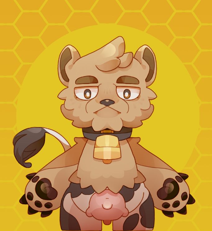 Cowbear in a very cult of the lamb vibe style image by Laplace Circus - laplacecircus.bsky.social