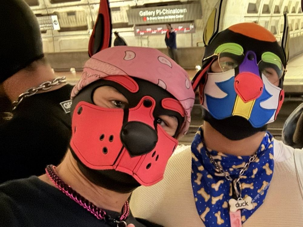 Photo of me and Duck in Gallery Pl station