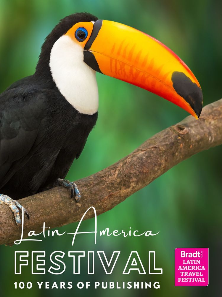 An image of a toucan on a graphic for the festival.